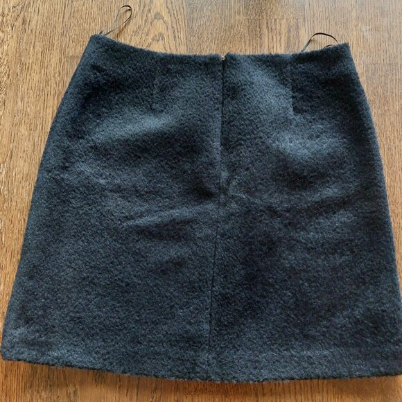Maje navy alpaca wool skirt - Picture 2 of 4